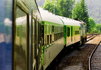 Obraz premium Train on its Way