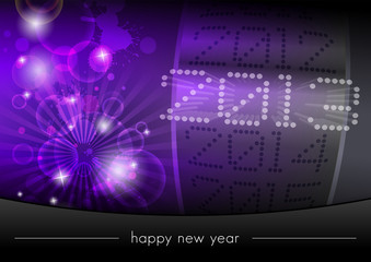 Modern template for New Year's Eve
