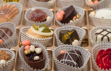 Box with Chocolates Candy