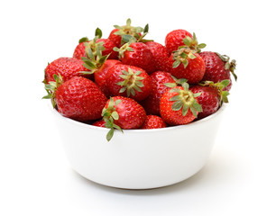 Fresh Strawberries in Bowl