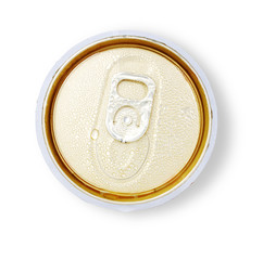 top view aluminum can