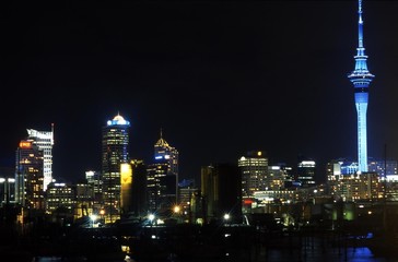 Fototapeta na wymiar Auckland City Night View