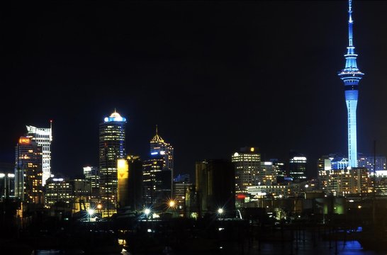 Auckland City Night View