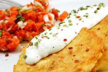 kartoffelpuffer mit lachstatar #4