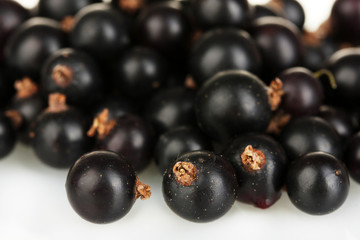 Fresh black currant close-up