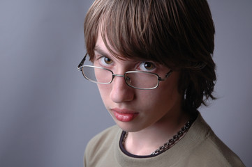 Fototapeta premium Portrait of teenager.