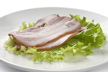 Bacon and lettuce