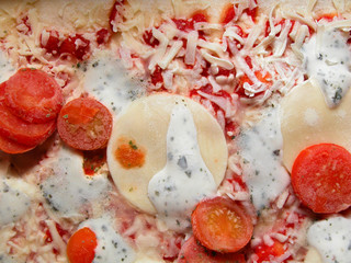 texture di pizza con pomodorini e bufala surgelata 1