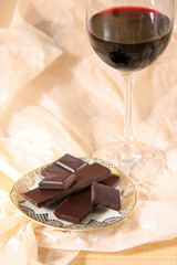 schokolade und rotwein