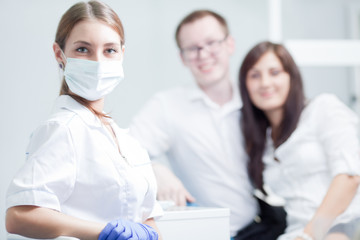 Dentist and young couple