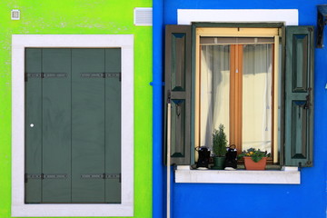 Fenêtres de Burano - Venise - Italie