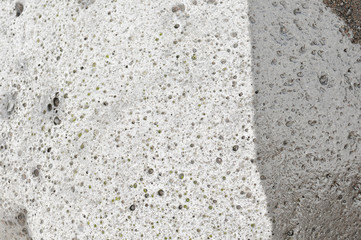 Abstract stone background with wet and dry space
