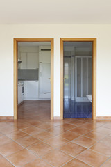 door of the kitchen and bath, interior home