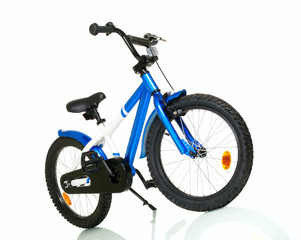Fototapeta na wymiar Dziecko z refleksji rower