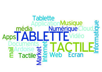 Nuage de Mots : Tablette Tactile