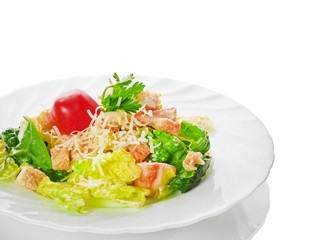 Caesar Salad isolated on a white background