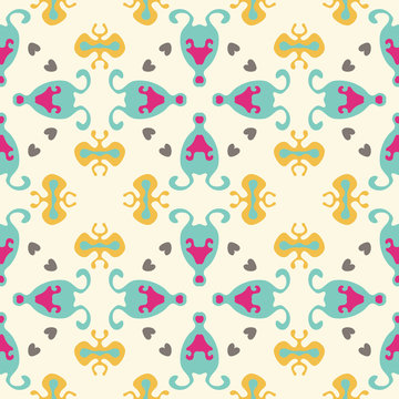 Seamless pattern with abstract shapes © Ellen Beijers