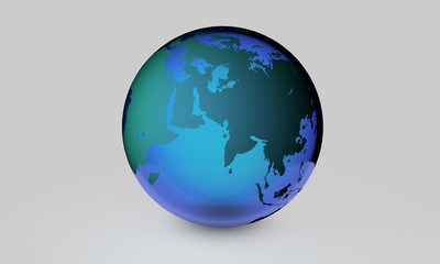 Transparent green earth