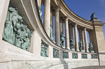 Colonnade on Heroes Square, Budapest