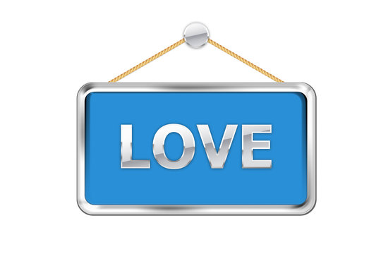 Cartel azul love