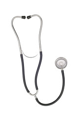 Medical stethoscope isolated on white