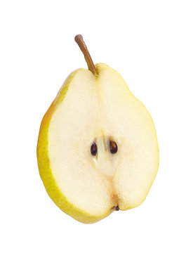 Beautiful fresh ripe pear isolated on white
