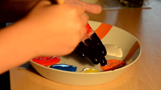 Fingerfarbe