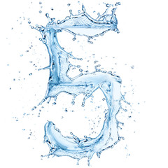 Water splashes number 