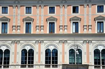 Obraz premium Rom Gründerzeithaus Fassade Italien