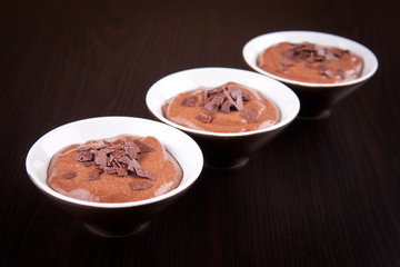 Schokopudding-Nachspeise