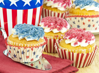 patriotic cupcakes