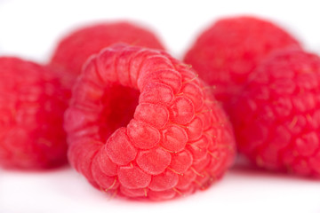 Himbeeren Nahaufnahme