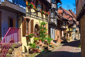 Village d'Eguisheim ,Alsace (Fr).