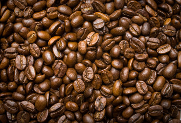 Coffee beans background