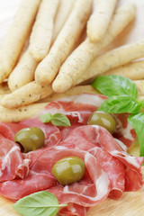 Prosciutto Schinken mit Grissinis