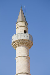 Minaret of abandoned mosque on Kos island