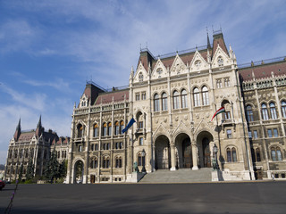 Fototapeta na wymiar Houses of Parliament Budapest Hungary