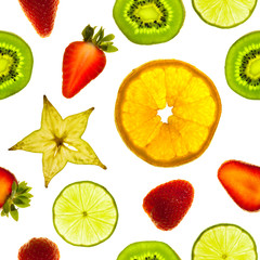 Obrazy na Szkle  Plastry owoców