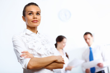 Young businesswoman in the office