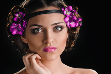 beauty and violets