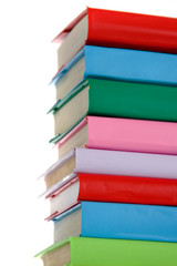 Stack of colorful books