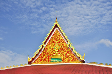 Buddha statue in roof