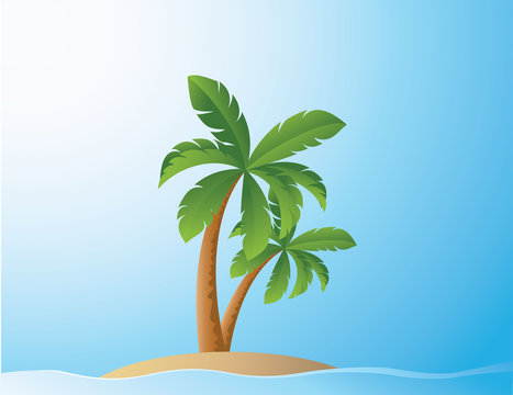 Tropical beach background