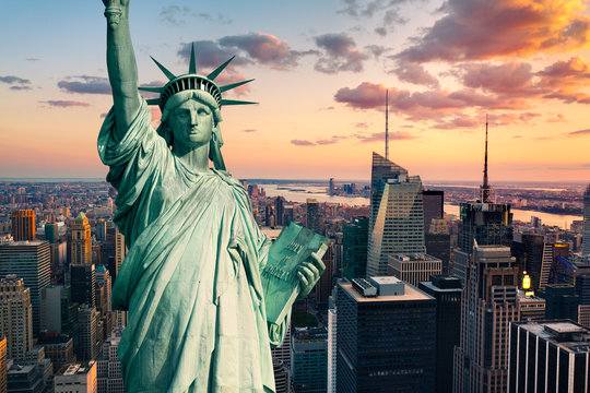 Fototapeta New York statue de la Liberté
