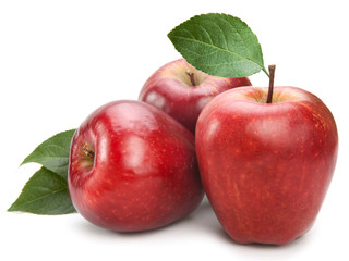 apple fruit closeup isolated on white background