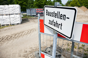 Baustellenzufahrt