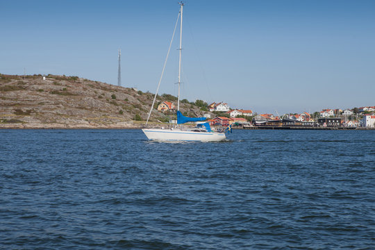 Sail boat on swedish west coast