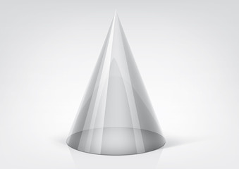 Vector transparent cone for your graphic design