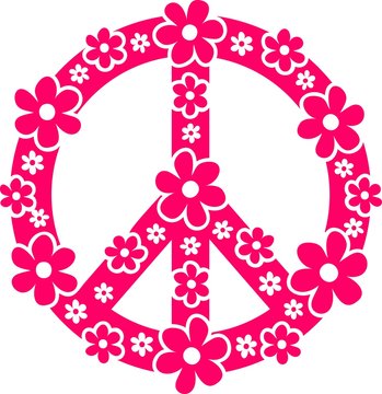 Flower Power - Peace Zeichen