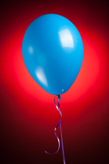 festive blue balloon